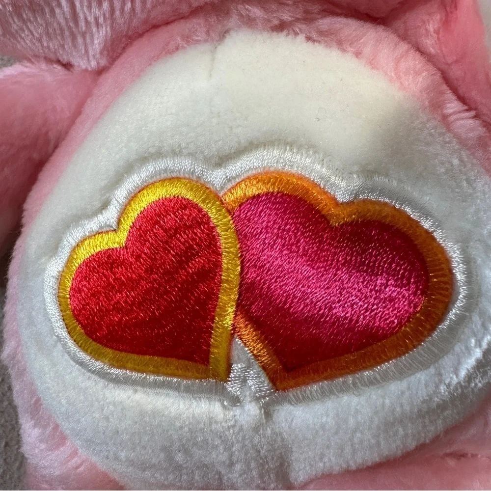 Vintage Care Bear Pink Love A Lot Hearts Bear 80's Kenner 13